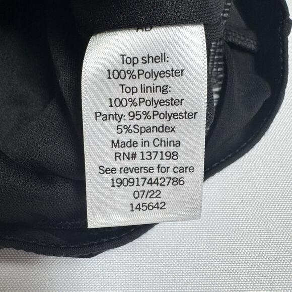 Intempo Black Sequin Bodysuit Long Sleeves Women's Plus Size 1X - Picture 5 of 7